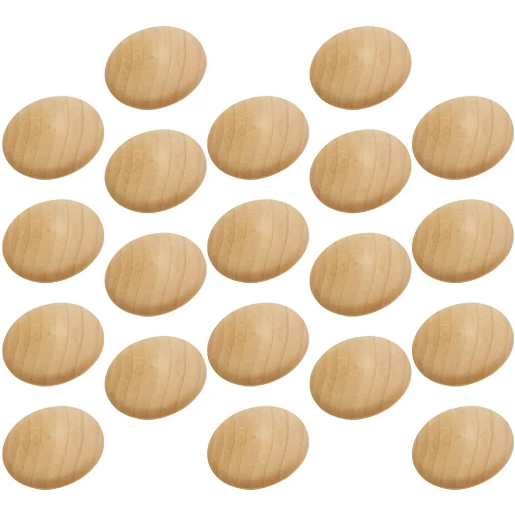 100 tapones de madera para agujeros, tapones reutilizables para orificios de muebles, cubiertas decorativas redondas de madera para patas de gabinetes