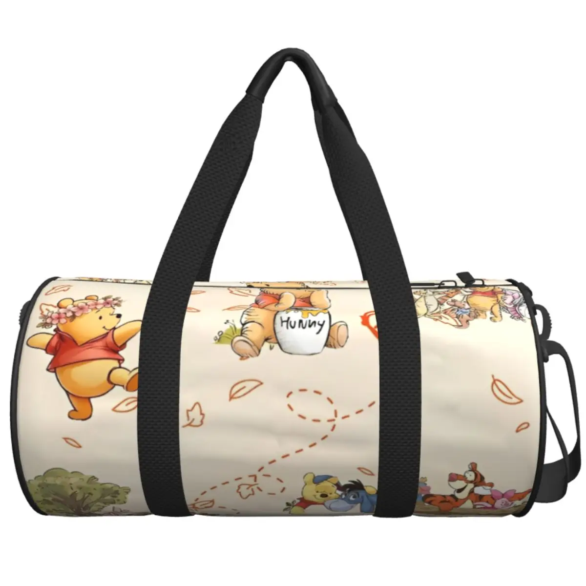 

Winnie The Pooh Animation Travel Bag Large Sport Bags Weekend Men Design Gym Bag Training Colorful Fitness Bag