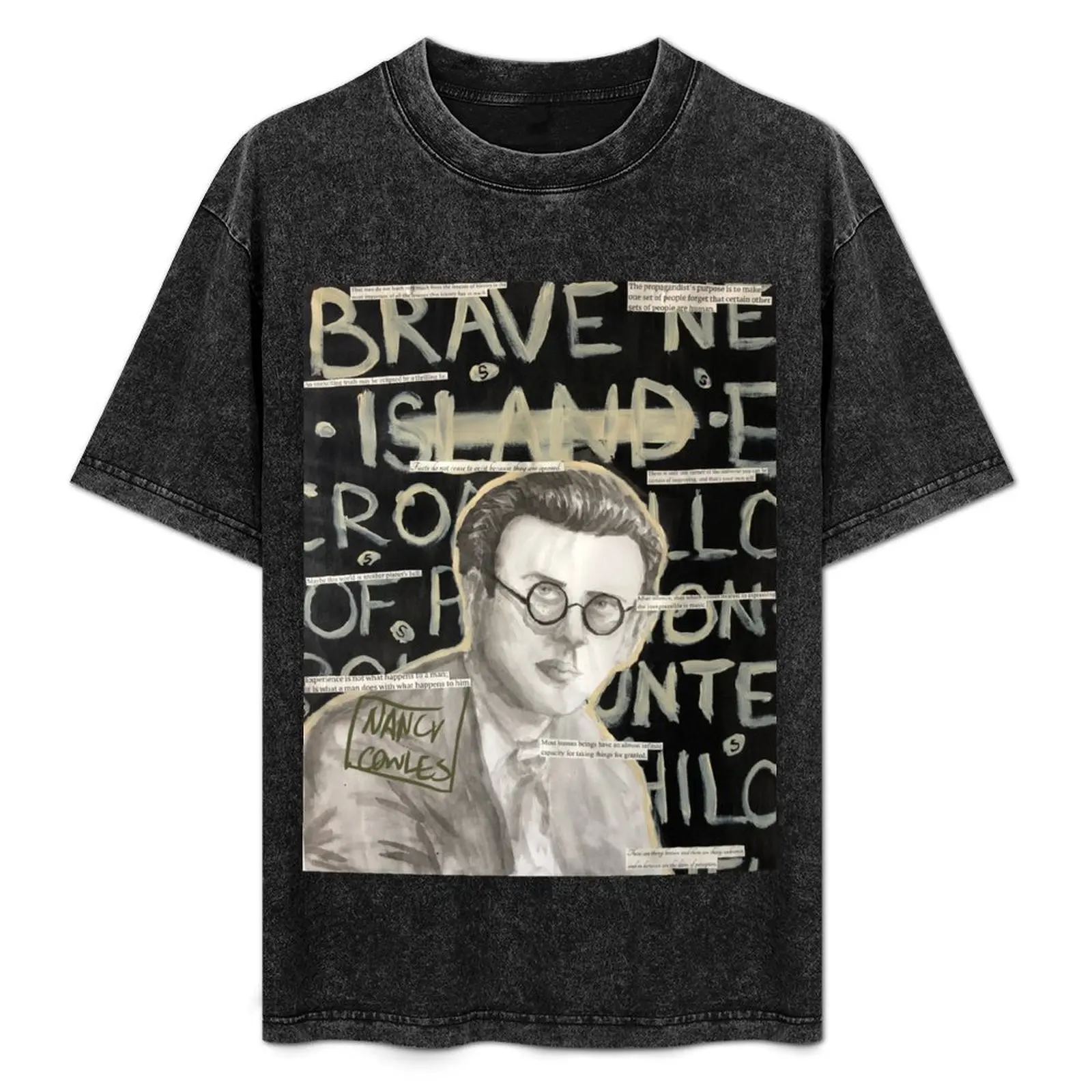 

Aldous Huxley - Ink Painting T-Shirt vintage sublime mens graphic t-shirts hip hop