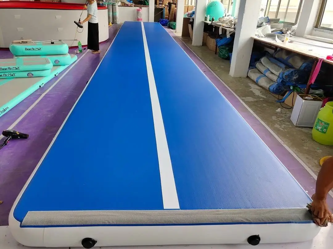 Envío Gratis 7m * 1m * 0,2 m pista de aire inflable para gimnasia trampolín de suelo de pista de aire para uso doméstico/entrenamiento/cheerleader