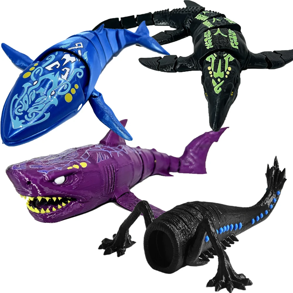 Bloop sea monsters 3D Printing Eater Gran Maja Action Figure Model Christmas Gift Joint-movable Deep Sea Figurines