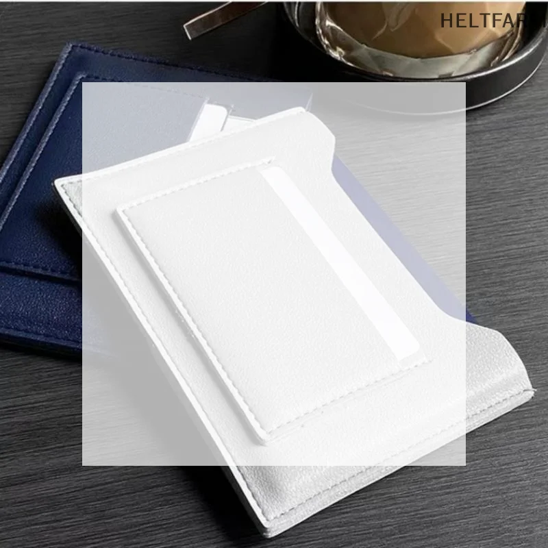 

Simple Solid Color Passport Cover Multifunctional PU Leather Card Holder Passport Clip Airplane Check-in Ticket Folder Travel