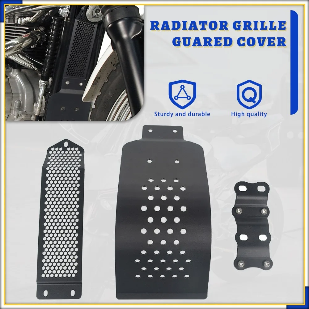 

For Bonneville SE T100 Thruxton Scrambler 900 Base Skid Plate Motorcycle Engine Guard Radiator Guard Grille Cooler Cover