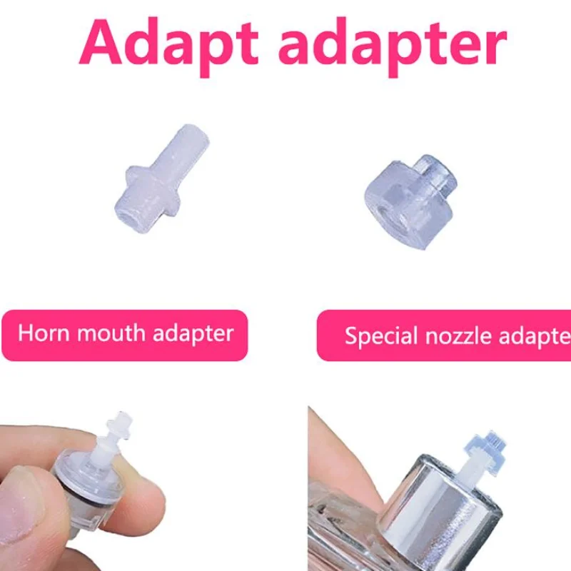 *2Pcs Perfume Bottle Transfer Adapter Horn Mouth Nozzle Connector Refill Dispensing Tool Leakproof For Travel Perfume Collectors