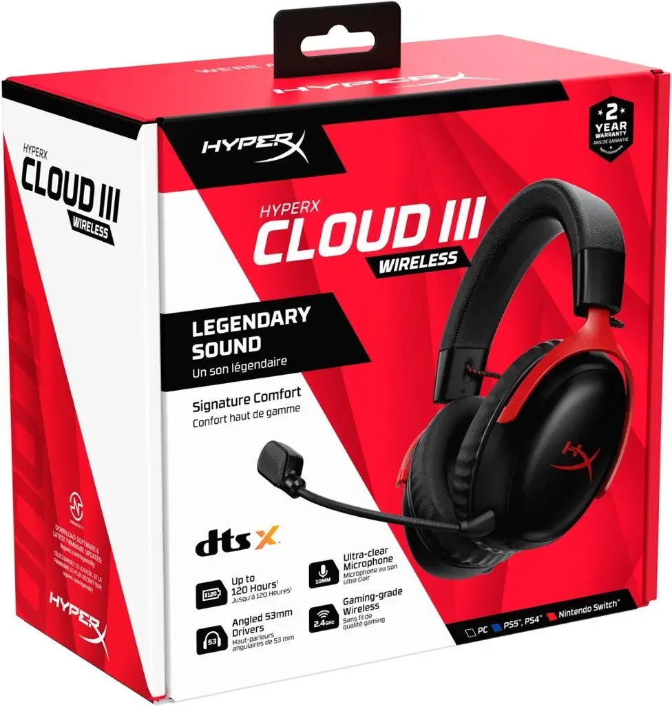 HyperX Cloud 3 black Red Wireless gaming headset bluetooth headset gaming pc gaming earphones headsets with mic