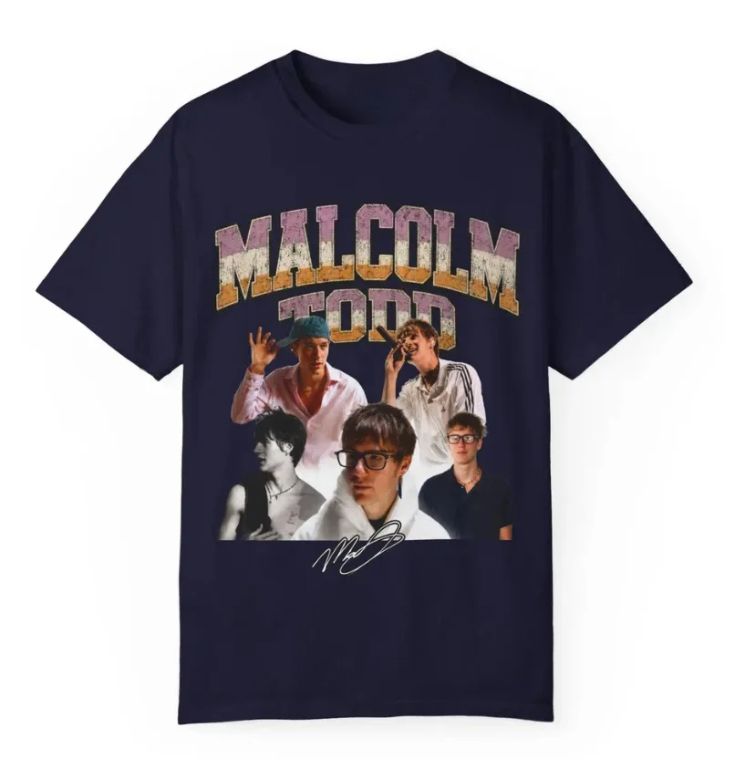 Malcolm Todd Merch T-shirt Men Short Sleeve Tee Unisex Tops Clothes Causal Female Y2K Tops