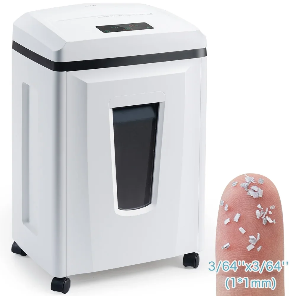 High Confidentiality Office Commercial Waste Paper Shredder Micro cut  P-7 1*1mm Can cut CDs/DVD Cards Staples level O3