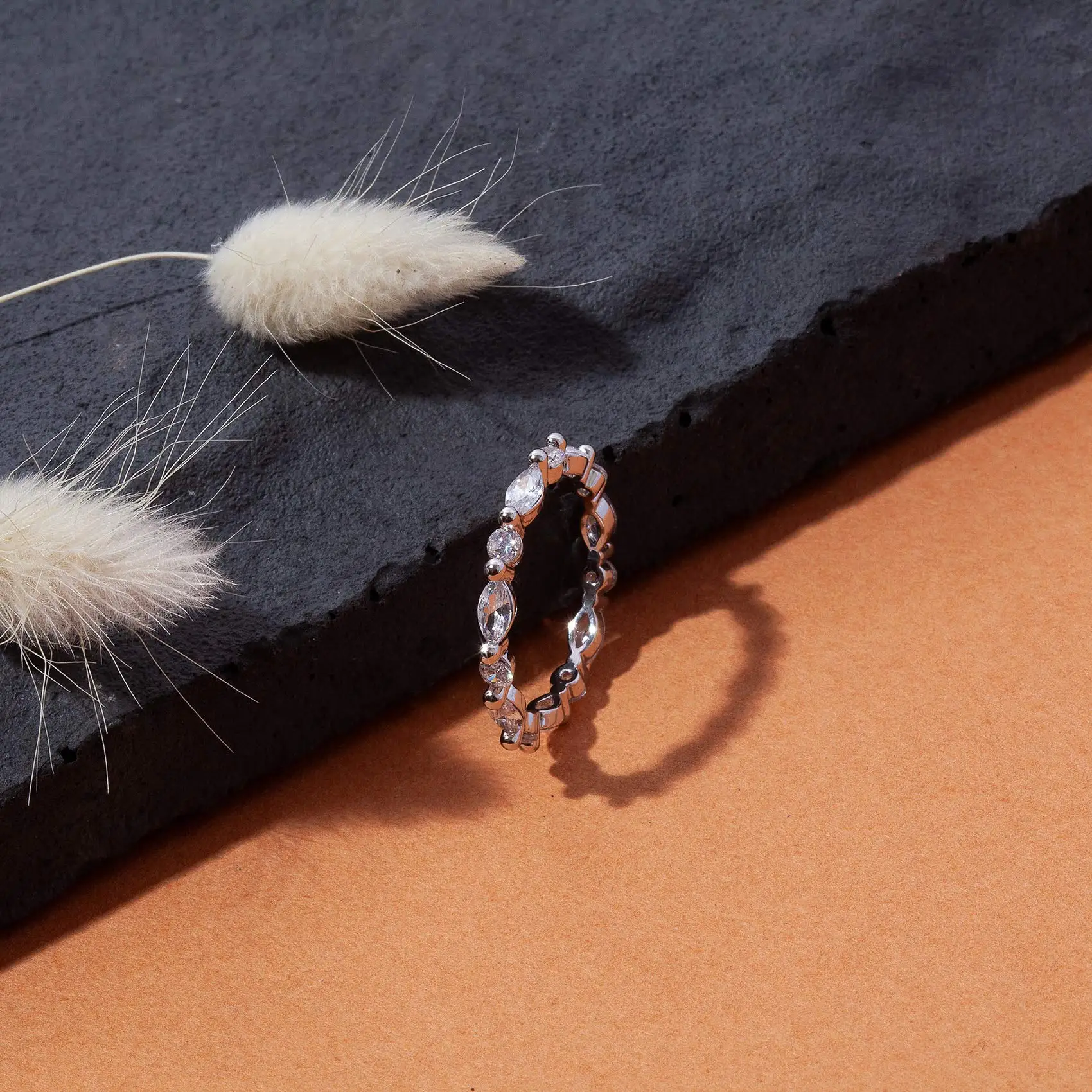 خواتم Shevalues النسائية المطلية بالذهب عيار 14 قيراط، خواتم عصرية مكعبة الزركونيوم قابلة للتكديس، ملابس يومية للسيدات، هدية مهرجان فاخرة نبيلة #2