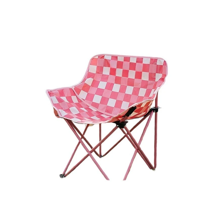For Outdoor Folding Moon Chair, Portable Camping Chair, Comfortable Picnic Portable Storage Chair