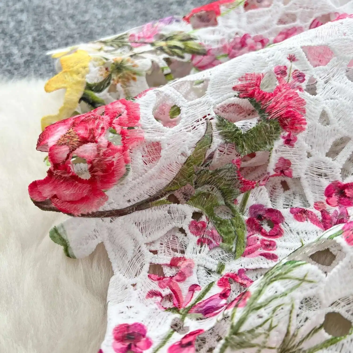 秋のエレガントな花の刺繍レースミディドレス女性の夏のウエディングドレスイブニングローブパーティー Vestidos ベルトファンシー