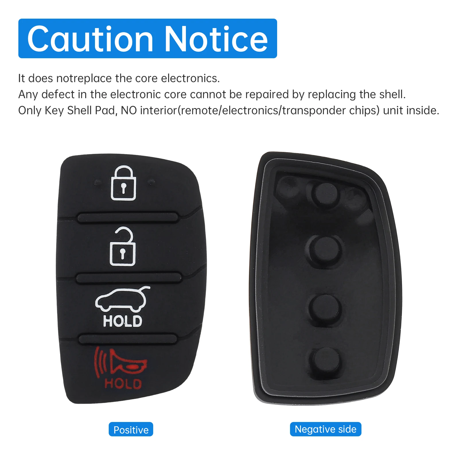 2 pçs 4 botões chave do carro fob escudo capa apto para hyundai santa fe so nata sport 2013-2019 caso chave de controle remoto inserção teclado