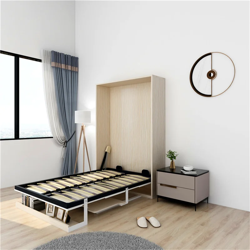 Electric forward turning desk invisible folding murphy hidden flap integrated hardware accessories