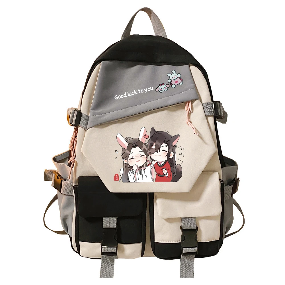 Mochila de Anime Tianguancifu God Blessing, mochila escolar Unisex para estudiantes, mochila de viaje para ordenador portátil de dibujos animados, regalos de moda para actividades al aire libre