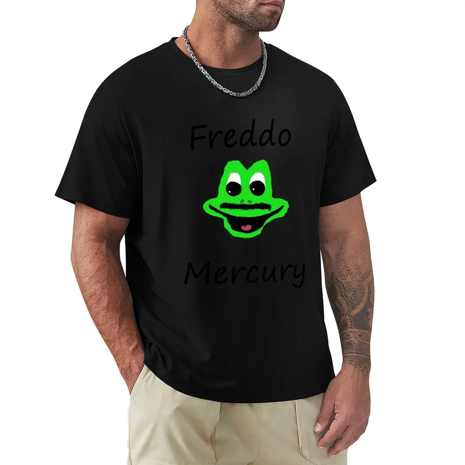 Freddo Mercury Frog T-Shirt sublime plus sizes vintage anime shirt kawaii clothes t shirt men 100℅ cotton