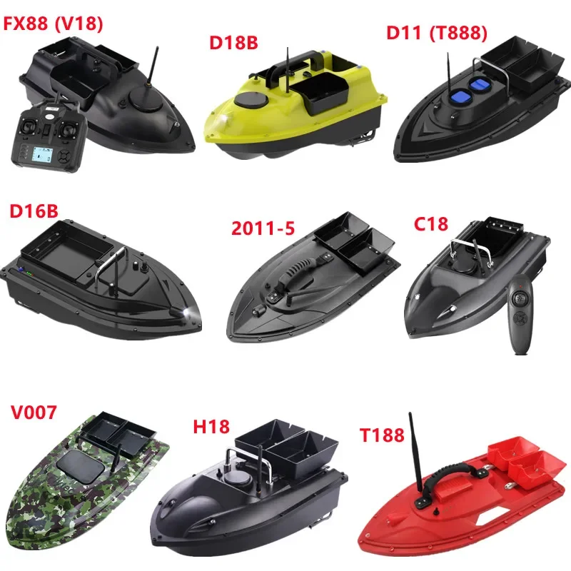 2011-5 V007 C18 H18 T188 T888 FX88 V18 D16B D18B And Other Model RC Bait Boat Spare Parts 7.4V 6800/13600MAH Battery/Car Charger