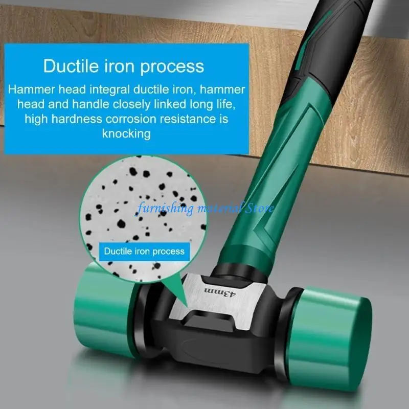 Y5GD Ergonomic Floor Tile Tapping Installation Miniature Hammer Multifunction Professional Fit for Watch Repair Hardware Tool