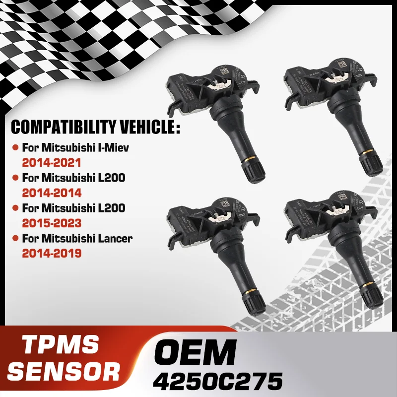 

4250C275 Car TPMS Tire Pressure Monitor Sensor For Mitsubishi I-Miev Mitsubishi L200 Mitsubishi Lancer 4250C477 4250F187 433 MHz