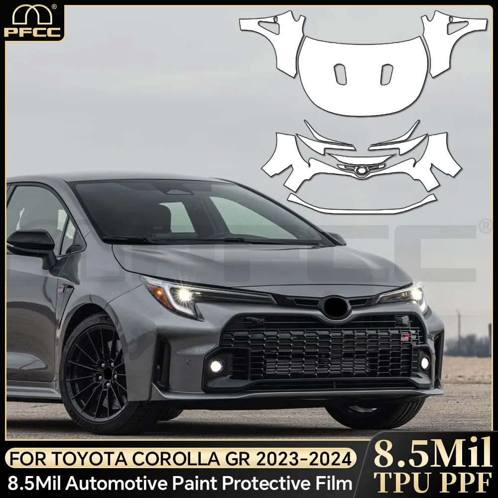 

For Toyota Corolla GR 2023 2024 TPU Paint Protection Film Clear Bra Car Body Anti-scratch Pre-ut PPF Resistant Invisible Cover