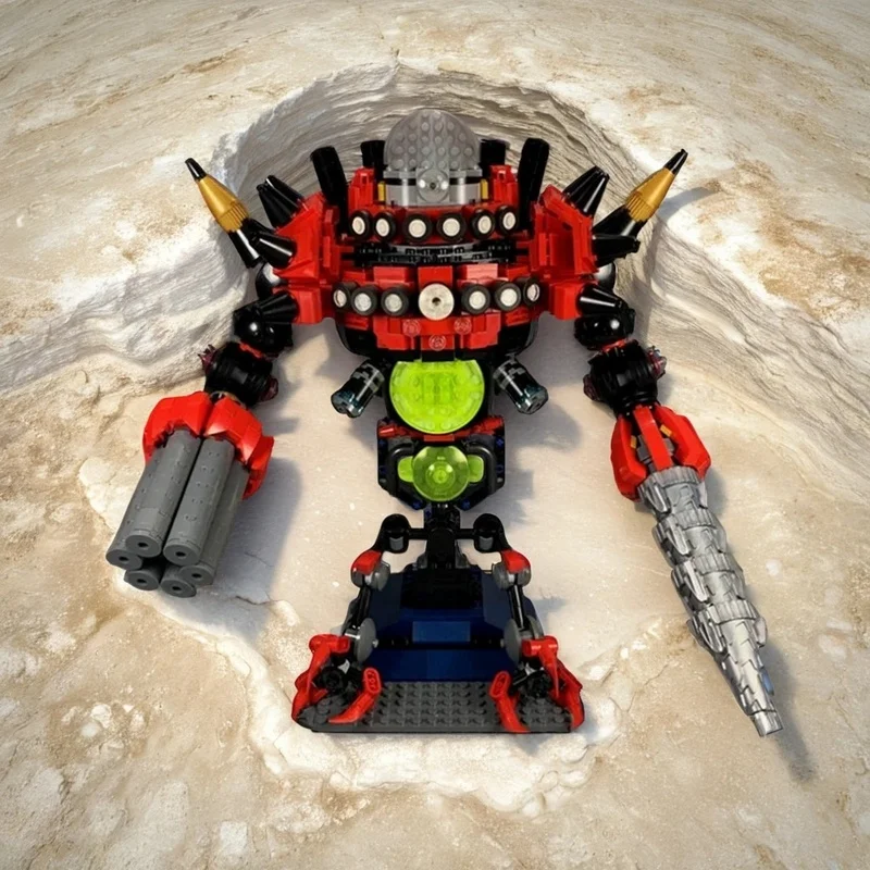 

NEW 1458PCS MOC Game Series Dr Eggman S Egg Dragoon Model Building Blocks DIY Creative Assembly Building Blocks Display Gift Set