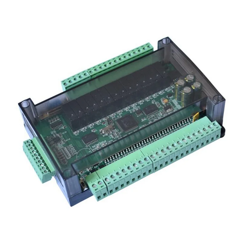 2X PLC Industrial Control Board Simple Programmable Controller Type FX3U-30MR Support RS232/RS485 Communication-A74Z