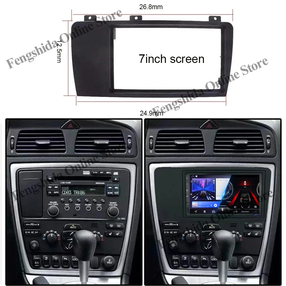 Wireless Android CarPlay For Volvo XC70 V70 S60 2004-2009 Car Radio Multimedia Video Player GPS Navigation 5G Wifi Touch Display