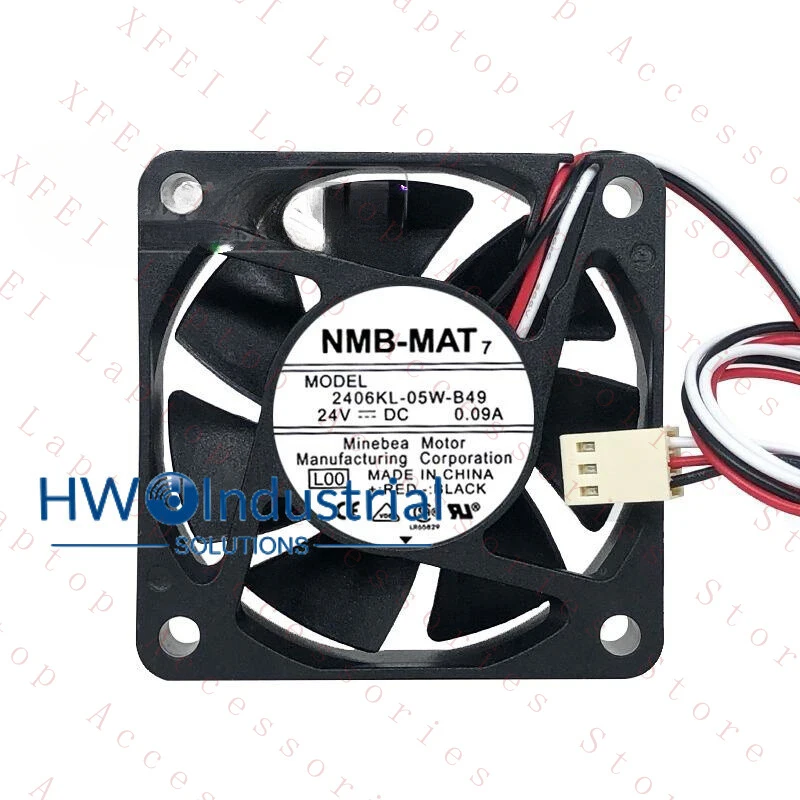 

C 1PC FOR NMB 2406KL-05W-B39 6CM 0.08A 24V Radiator Cooling Fan Size 60*60*15 Mm