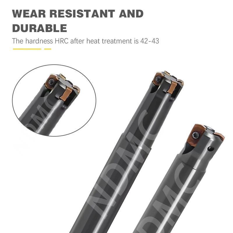 LNMU02 LNMU03 CNC Bubut Dua Sisi Pisau Paduan Keras Sisipan Penggilingan EXN02R EXN03R Batang Pemotong Penggilingan Pakan Cepat Diameter Kecil