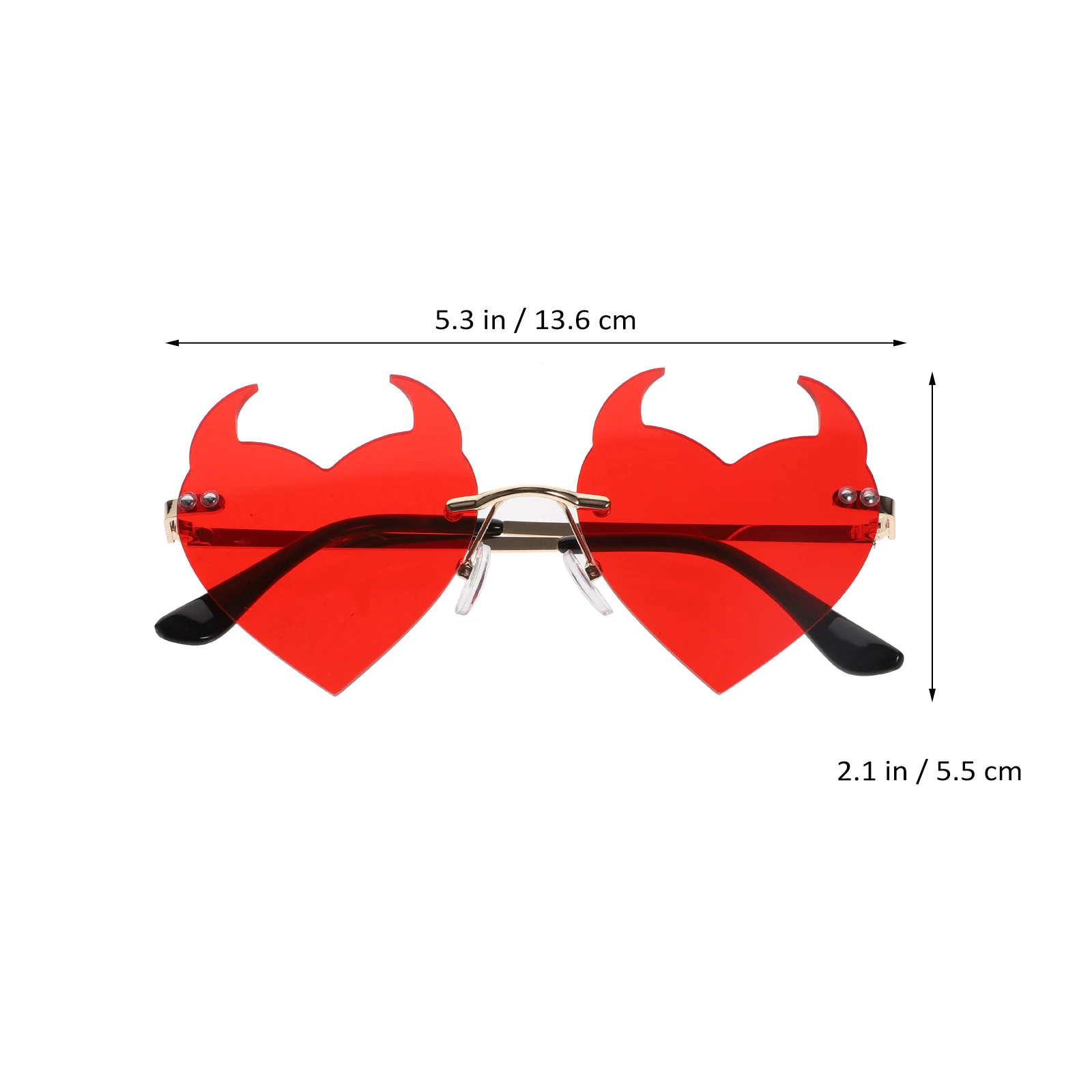 

Shaped Sunglasses Polarized Sun for Women Men UV400 Protection Fashion Party Accessories Heart Glasses Trendy Heart Shaped