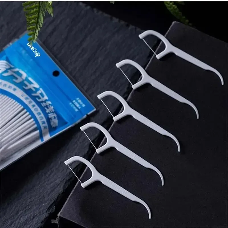 

100-piece Adult Dental Floss Sticks Set - Ultra-fine Dental Floss Home Kit - Portable Toothpick-thread Dental Floss Box