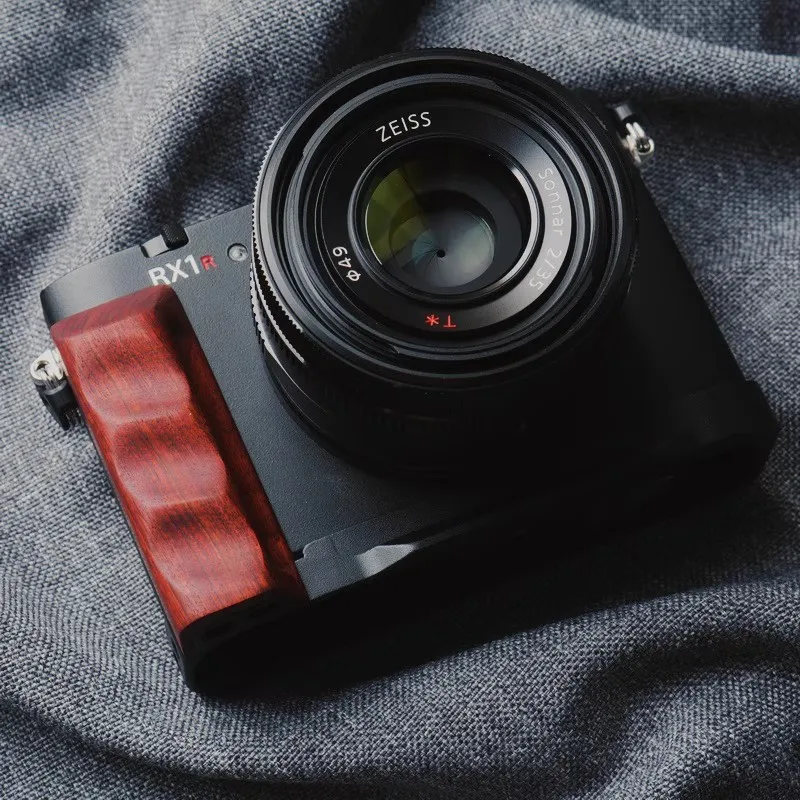 2025 wooden L Bracket Tripod Quick Release Plate Base Grip Handle For SONY RX1RIII RX1RM3 rx1r3 Camera Arca-Swiss RRS accessory