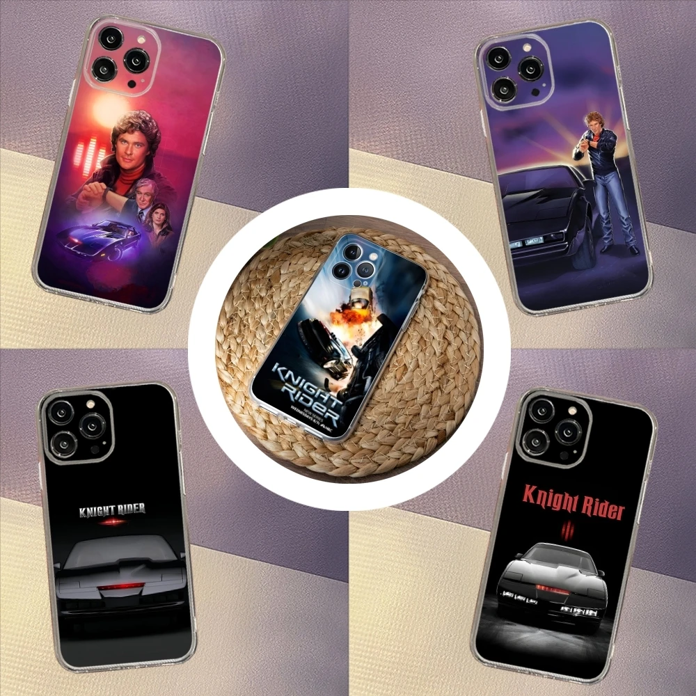 Knight Rider KITT Car Phone Case for iphone 15 14 13 12 Pro Mini 11 Max Xr X Xs 8 Plus Transparent