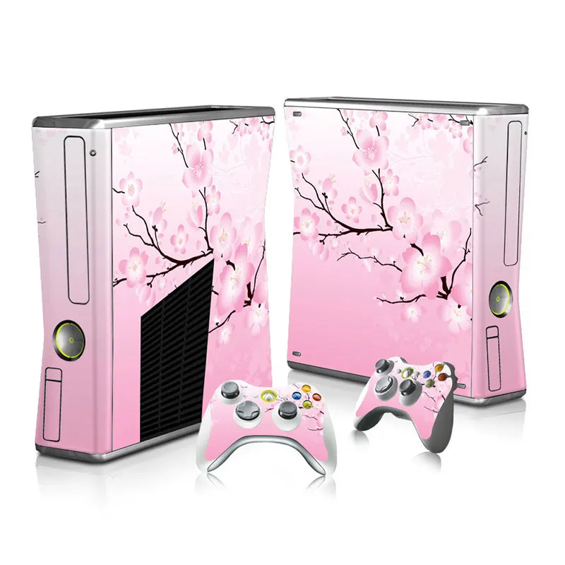 Защитная наклейка для Xbox 360 Slim и 2 скины контроллера Наклейки для окончательных видеоигр