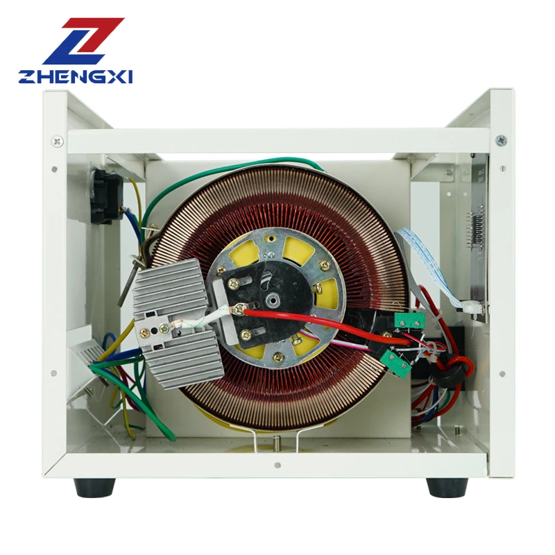 Eenfase Automatische Spanningsregelaar Stabilisator SVC 3KVA 5KVA 10KVA Servomotor Type Vol vermogen 220V AC Spanningsbeveiliging