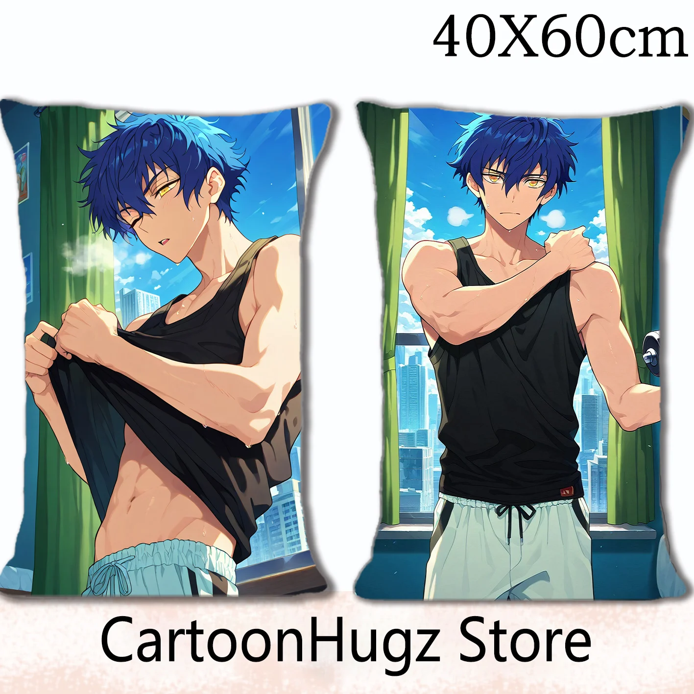 Jun Sazanami Anime 40x60cm Dakimakura Pillow Cover Home Bedroom Decor Cushion Case Without Inner