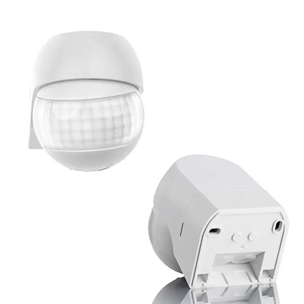 Rilevatori PIR a infrarossi per esterni a movimento lungo 110v ~ 230v Interruttore a parete Sensore LED Timer impermeabile Sensore di movimento a 180 luci
