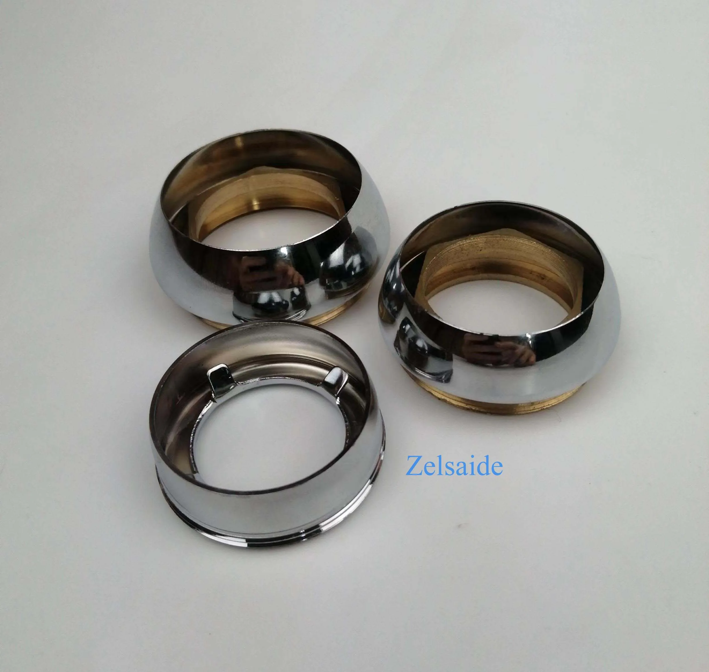 copper spool gland and decorative cup for faucet cartridges