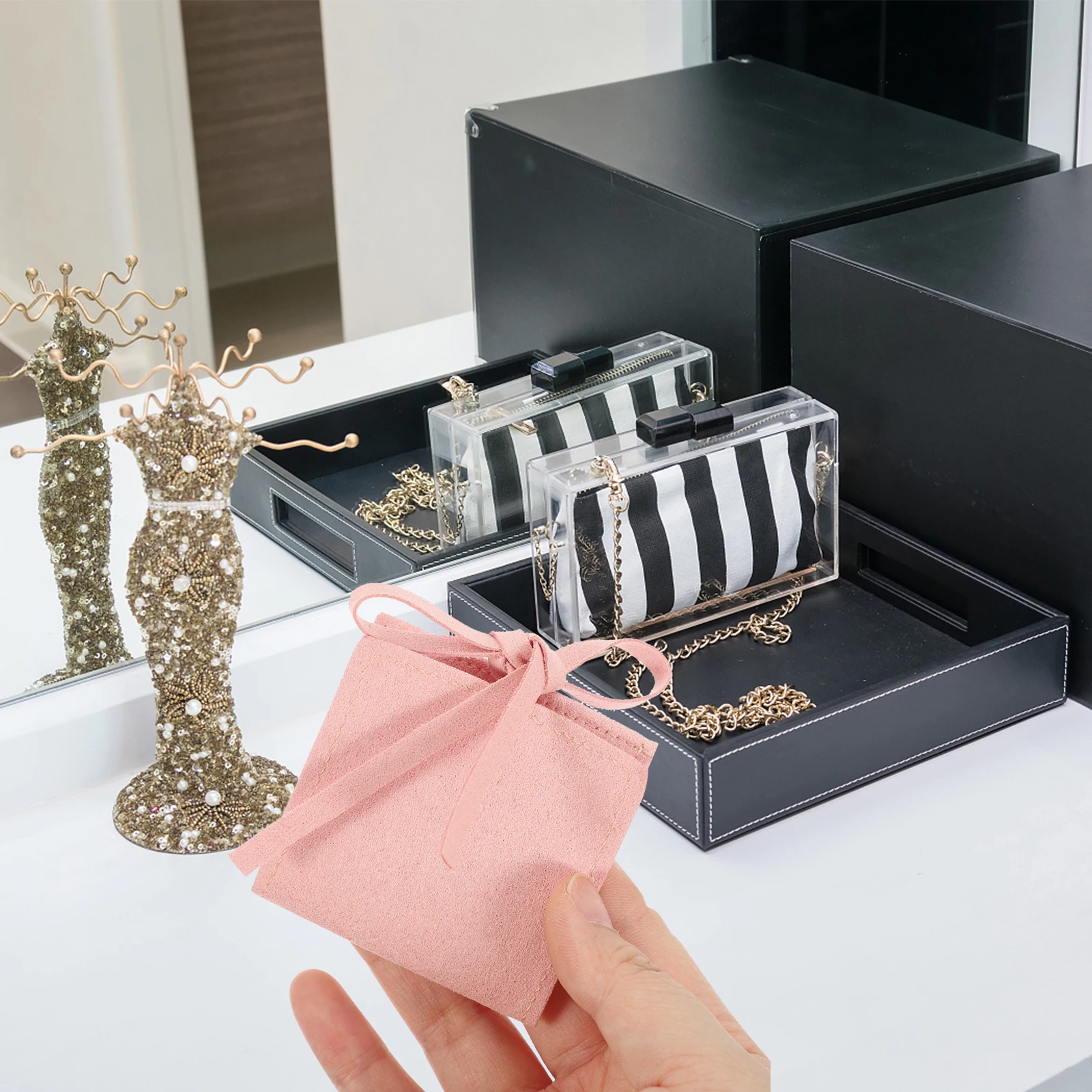 

10 Pcs Microfiber Velvet Bag Gift Accessories Bracelet Bags for Small Business Jewelry