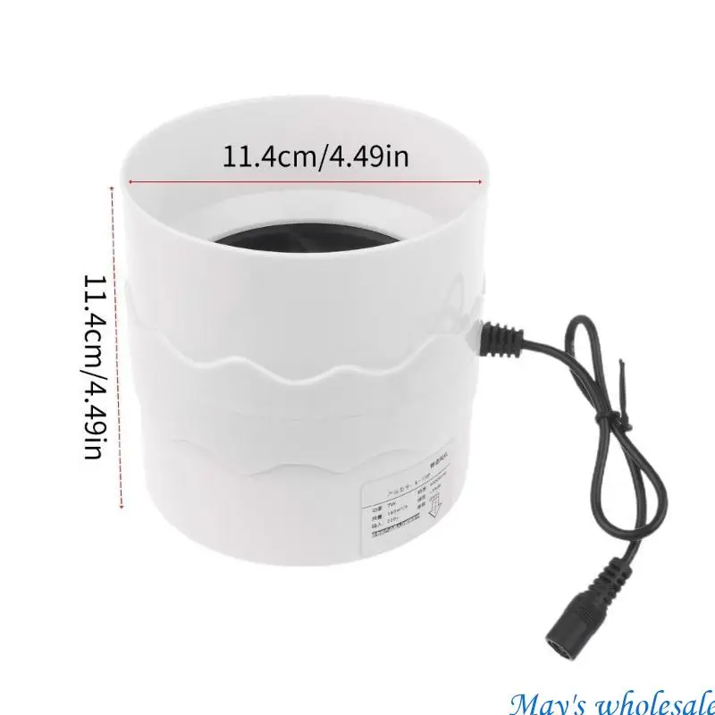 سهلة التركيب عالية السرعة 4000 دورة في الدقيقة 110 مم مروحة الأنابيب مع كابل 130 سم وموصلات مشبك مزدوج لتدوير الهواء الفعال 448A