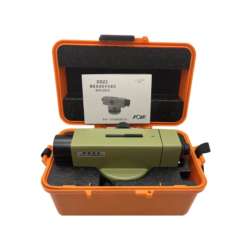 TLF FOIF DSZ2 Auto L evel nivel automático 32X instrumento de topografía de tránsito óptico instrumento de medición de nivel de alta precisión