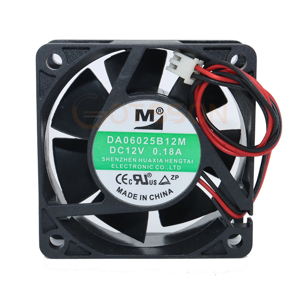 

New fan DA06025B12M DC 12V 0.18A 6025 6CM 60*60*25MM Power box fan 60mm cooling fan