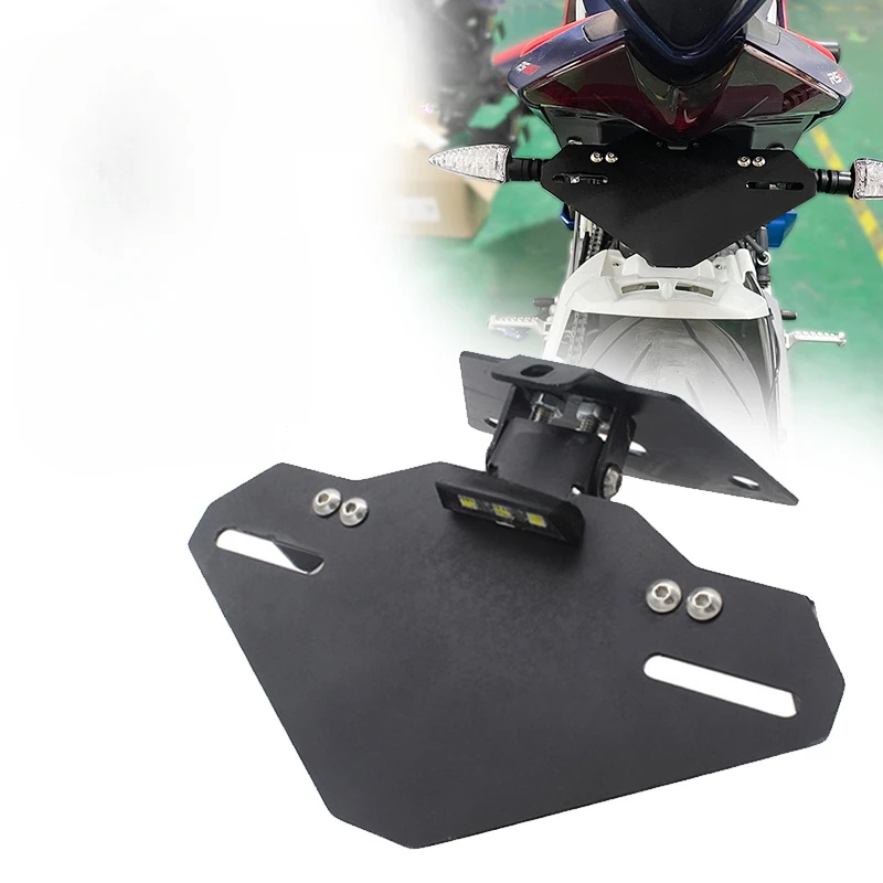 

Motorcycle License Plate Holder Tail Light Bracket Tidy Fender Eliminator For 2020-2021 Aprilia RS660 RS 660