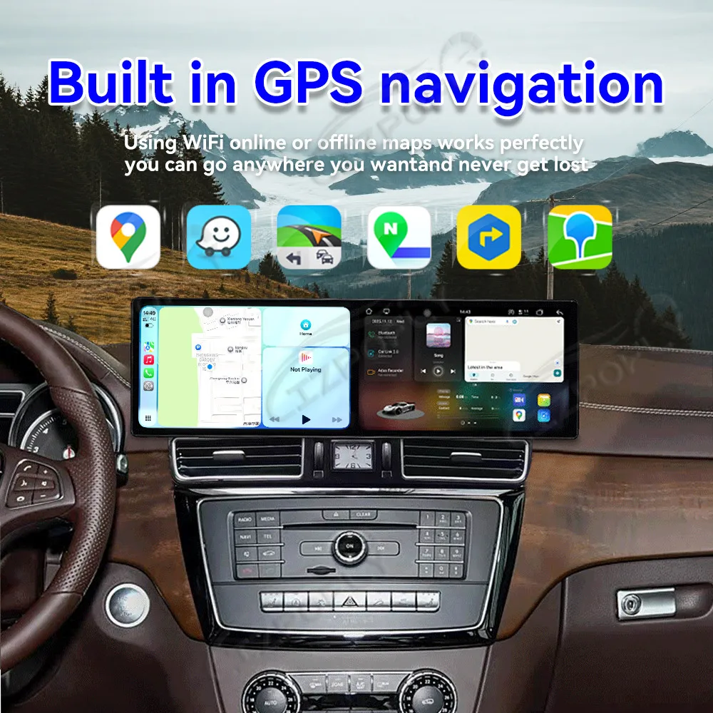 

Автомобильные аксессуары 9,1-дюймовый мультимедийный экран для Mercedes-Benz GLE/GLS 2015-2018 NTG5.0 Android 15, автомобильный GPS-навигатор