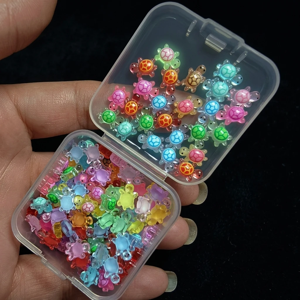 100pcs Mini Glowing Turtles Sa - đánh giá và giá Resin Art Resin