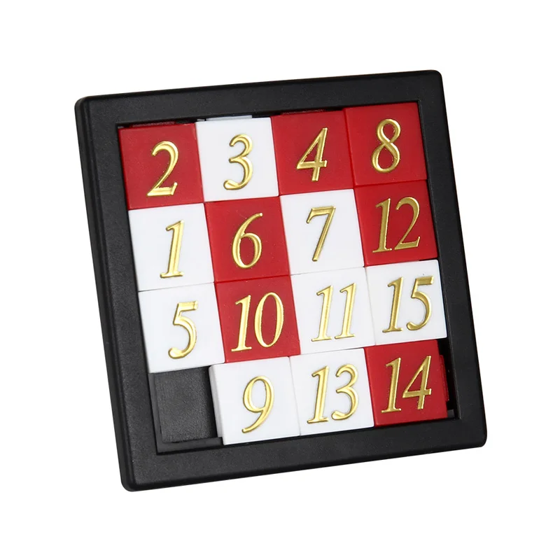 Zahlen-Schiebepuzzle-Spiel Huarong Road Brain Teaser IQ-Test Montessori Lernspielzeug Klassenzimmerpreise für Studenten – Detail 3