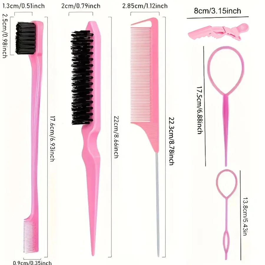 أربطة مطاطية صغيرة ملونة للنساء ، أدوات شعر ، فرشاة تصفيف الشعر ، مشابك تصفيف الشعر ، ذيل 2 توبسي ، 4 أو + ، 3 أو + #4