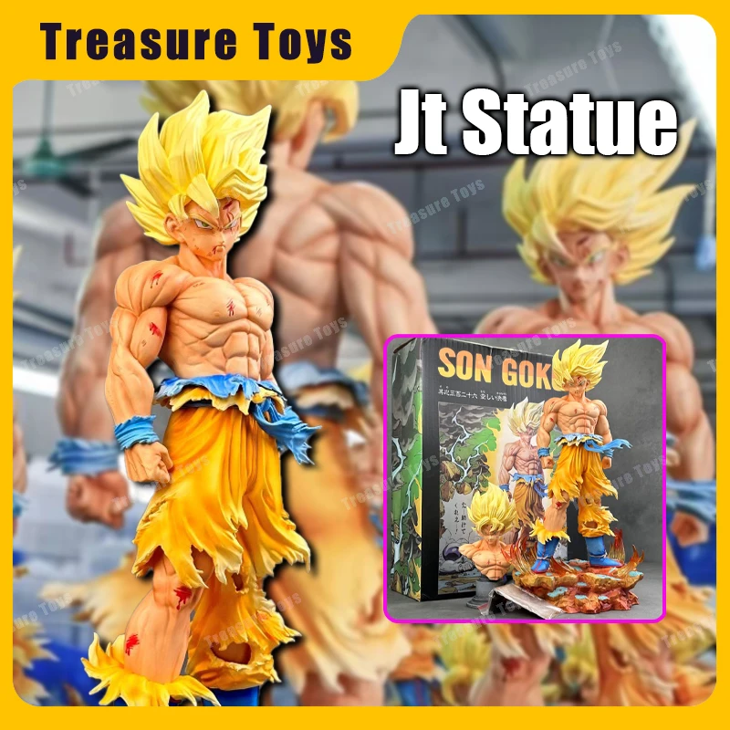 

Jt Statue Dragon Ball Z Super Saiyan Son Goku Figure Super Saiyan Goku Anime Action Figure Figurine Desktop Mode Toys Gifts
