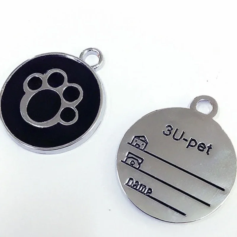 Multi Functional QR Code Metal Dog Tag Keychain Free Customization Exclusive Information Phone Address Anti Loss Durability image 4