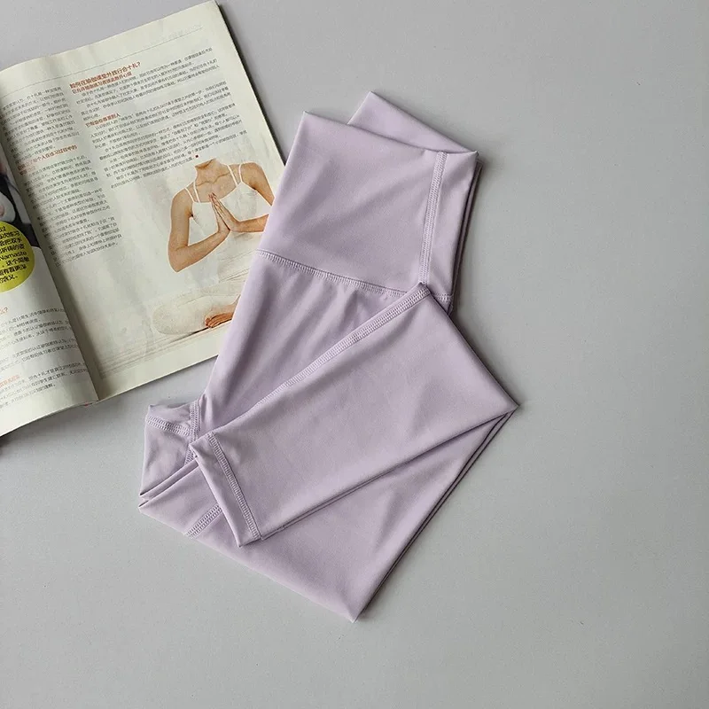 Damen High-Waist Yoga-Hose, Hüftstraffende Schnelltrocknende Fitness-Leggings, Sommer-Sport-Hose mit Hoher Elastizität – Detail 11