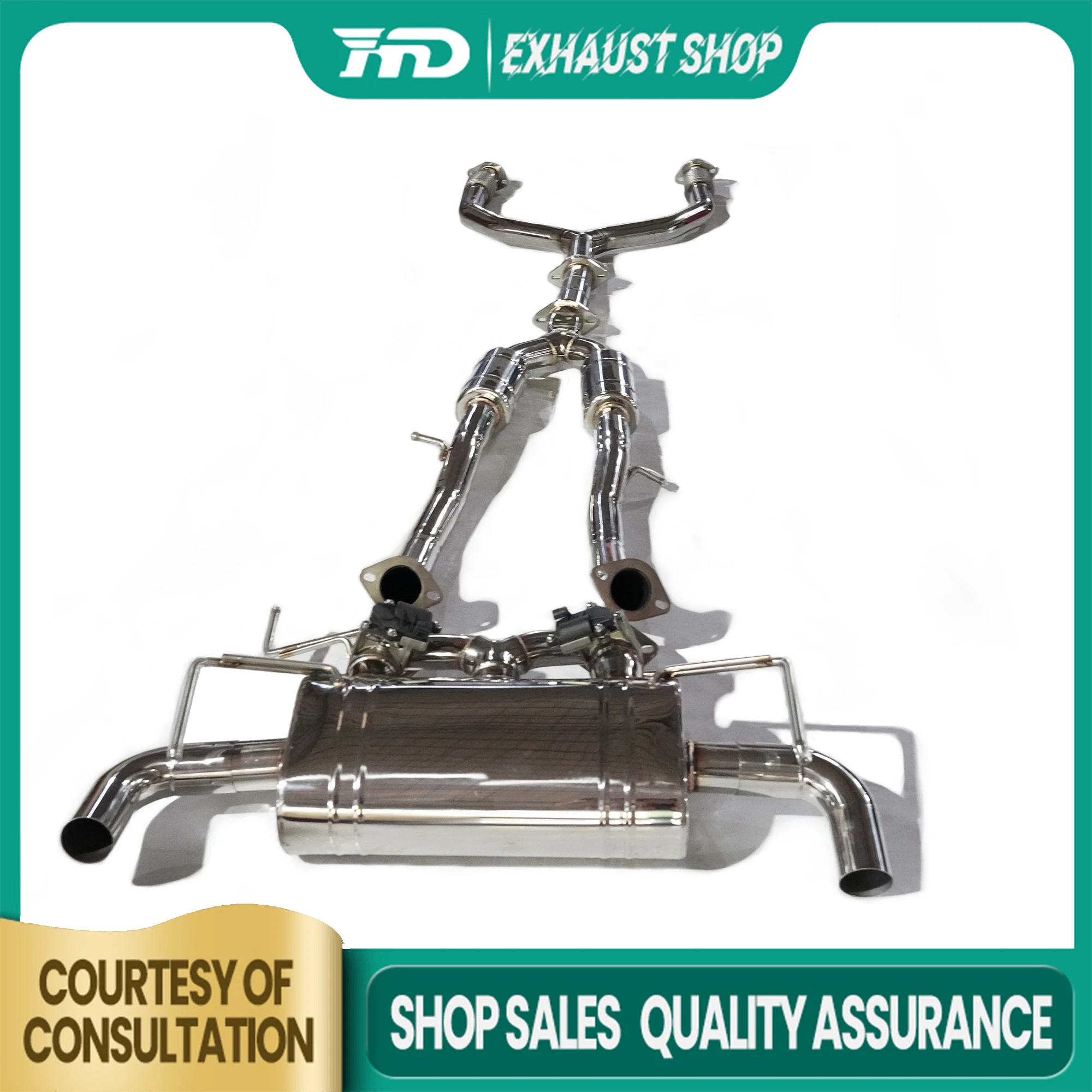 

High Quality Catback For Nissan 370Z Stainless Steel Exhaust System Electronic Valve Muffler Lossless Installation Discounted