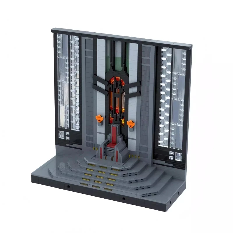 MOC Space War Series City Architecture Model Creative Manda The Hall Throne Building Blocks Sets Kids Toys Adult Collection Gift